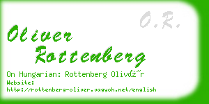 oliver rottenberg business card